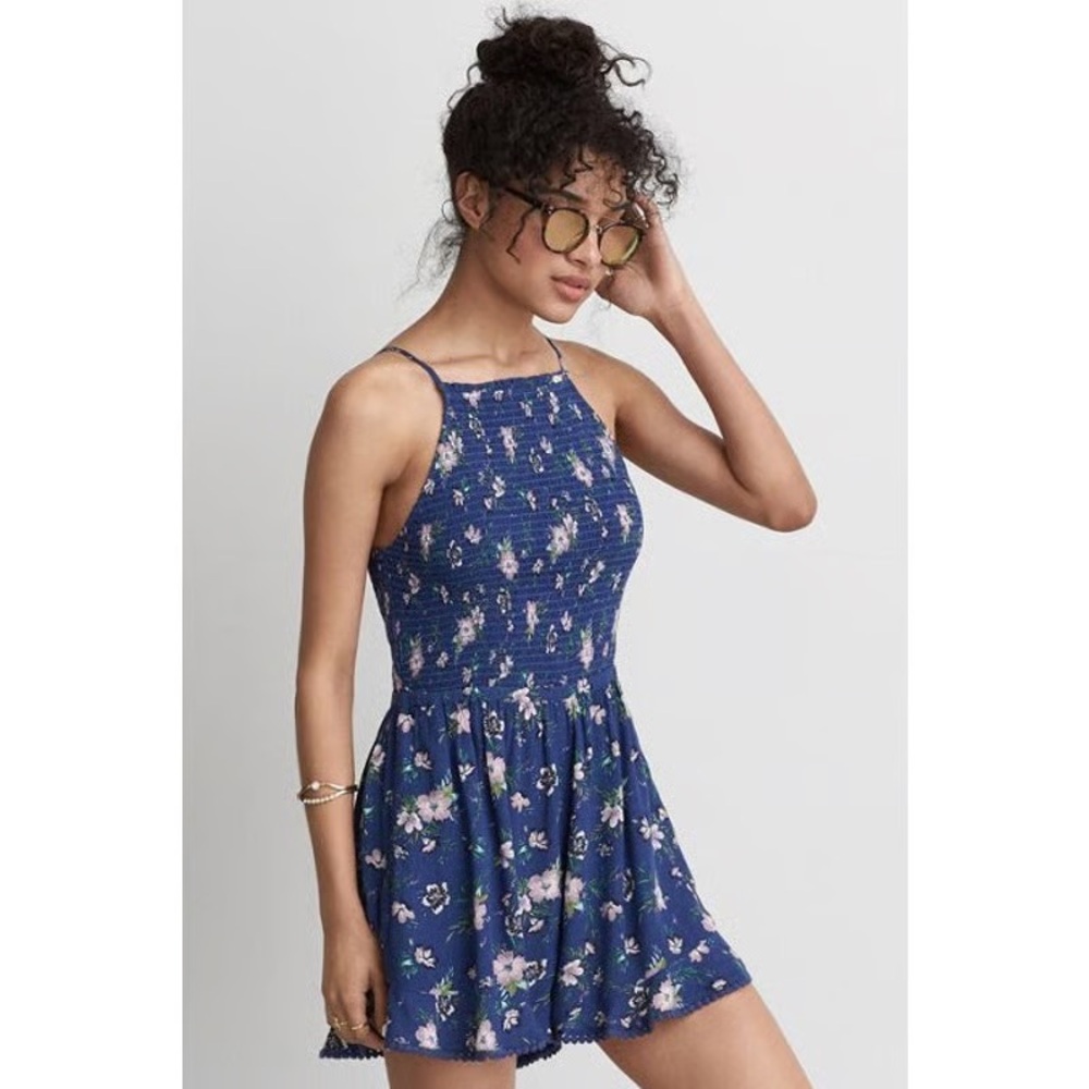 American Eagle Outfitters Navy Floral Dress